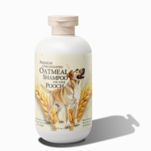 PetBro Premium Concentrated Oatmeal Dog Shampoo w/Coconut and Aloe (17 oz) - Soothing and Itch Relief, Moisturizes Dry Skin